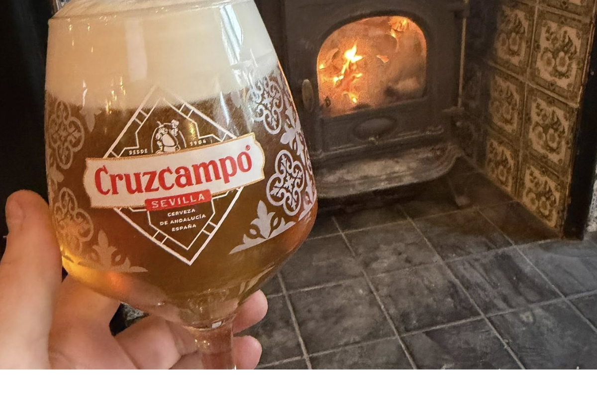 Real fire and beer at the Greenland Fishery, Neston