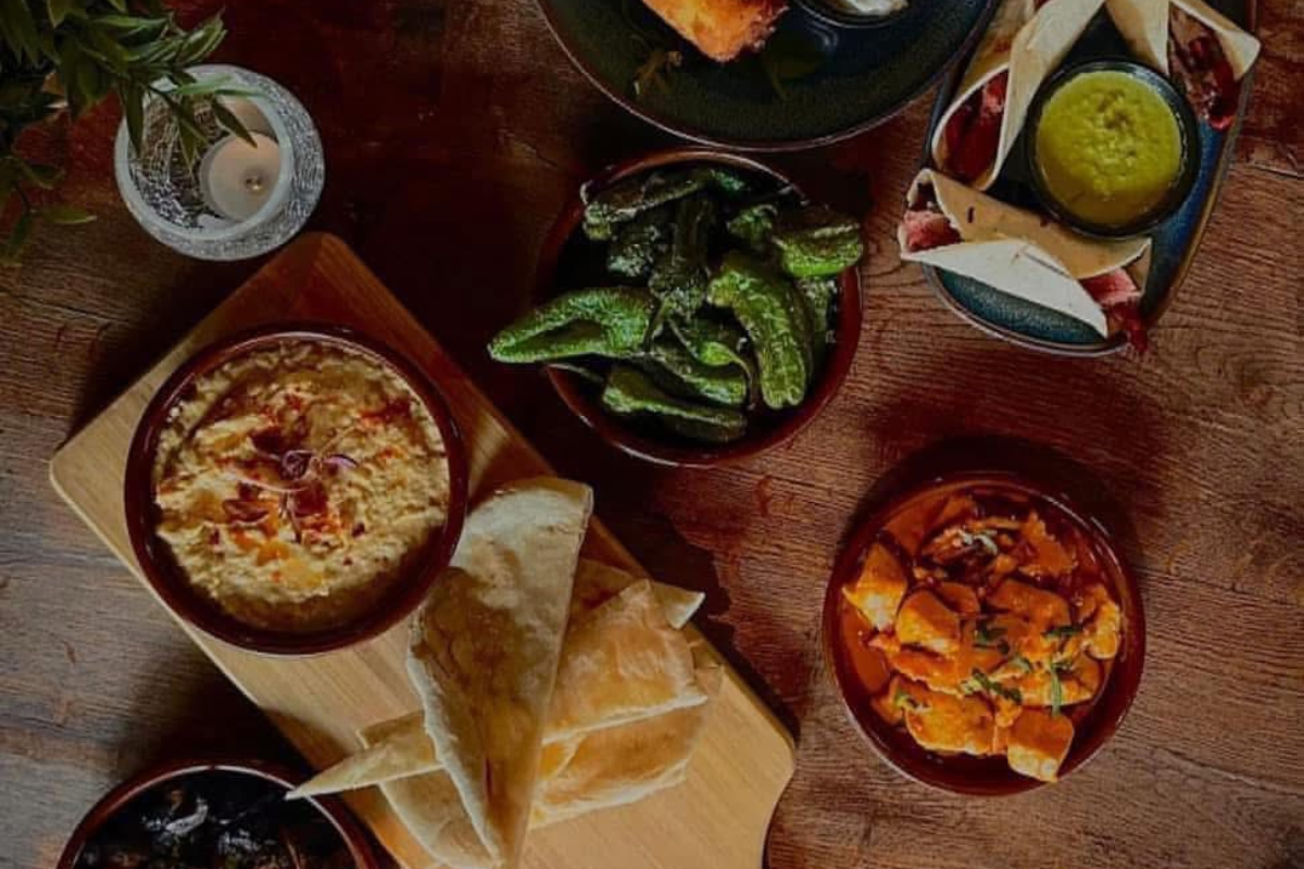 Tapas food menu at Lady Mabels Bar, Wigan Lane