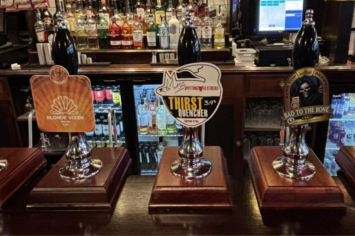 Cask ales at The Raven, Wigan