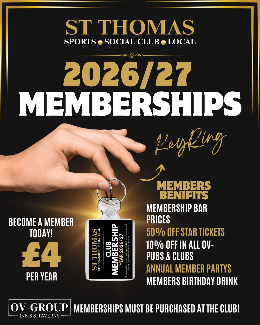 St Thomas' 2026/27 Club Membership